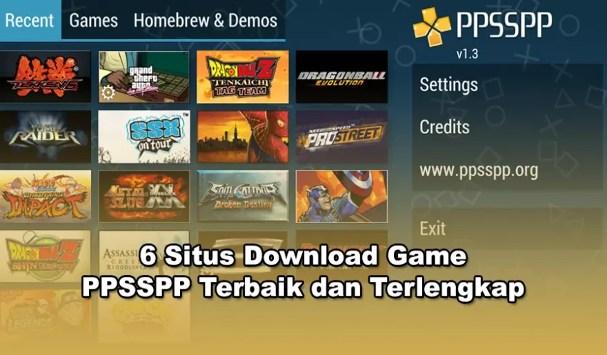 6 Situs Download Game PPSSPP Android Terbaik dan Terlengkap 2025